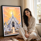 Chiang Rai - Thailand - Travel Poster Vintage Style Wall Art Print - Art Print - Travel Art Poster