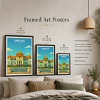 Grand Palace - Thailand - Travel Poster Vintage Style Wall Art Print - Art Print - Travel Art Poster