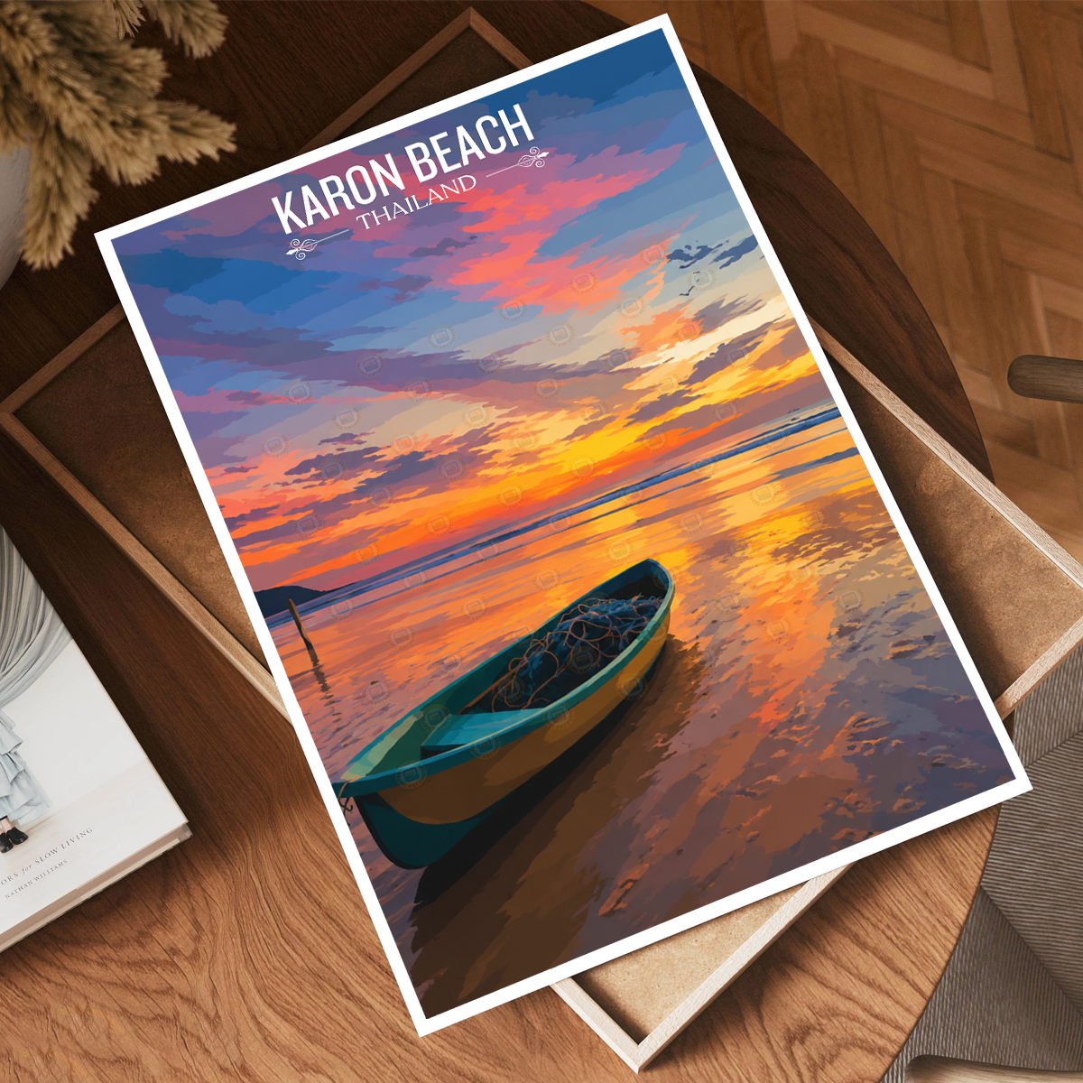 Karon Beach - Thailand - Travel Poster Vintage Style Wall Art Print - Art Print - Travel Art Poster