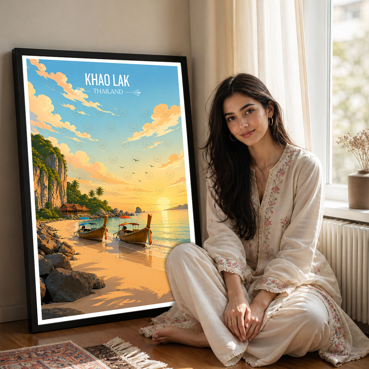 Khao Lak - Thailand - Travel Poster Vintage Style Wall Art Print - Art Print - Travel Art Poster