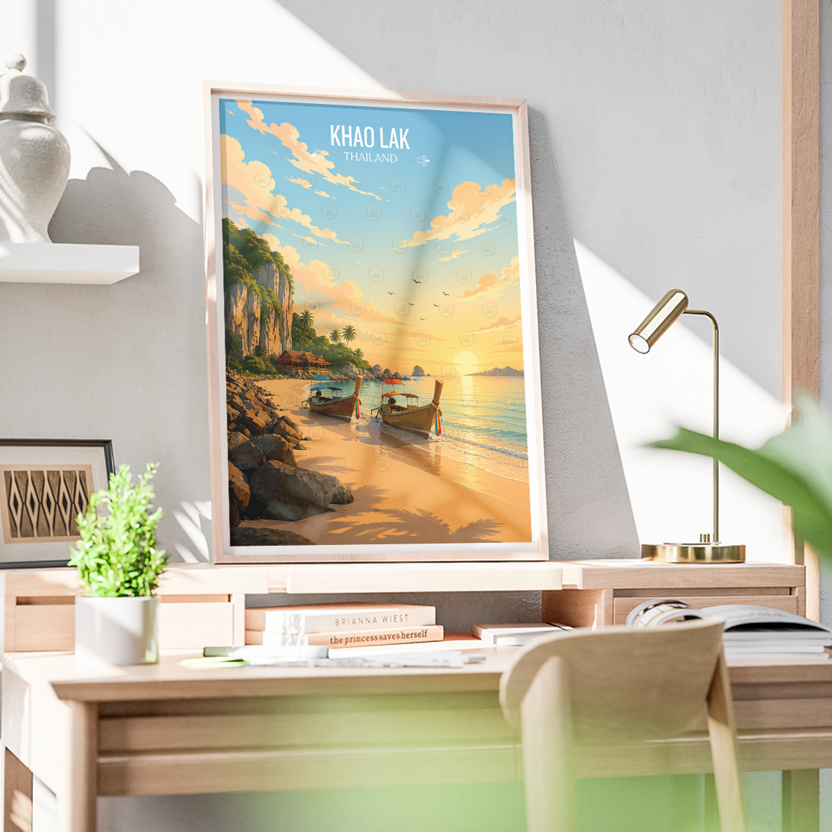 Khao Lak - Thailand - Travel Poster Vintage Style Wall Art Print - Art Print - Travel Art Poster