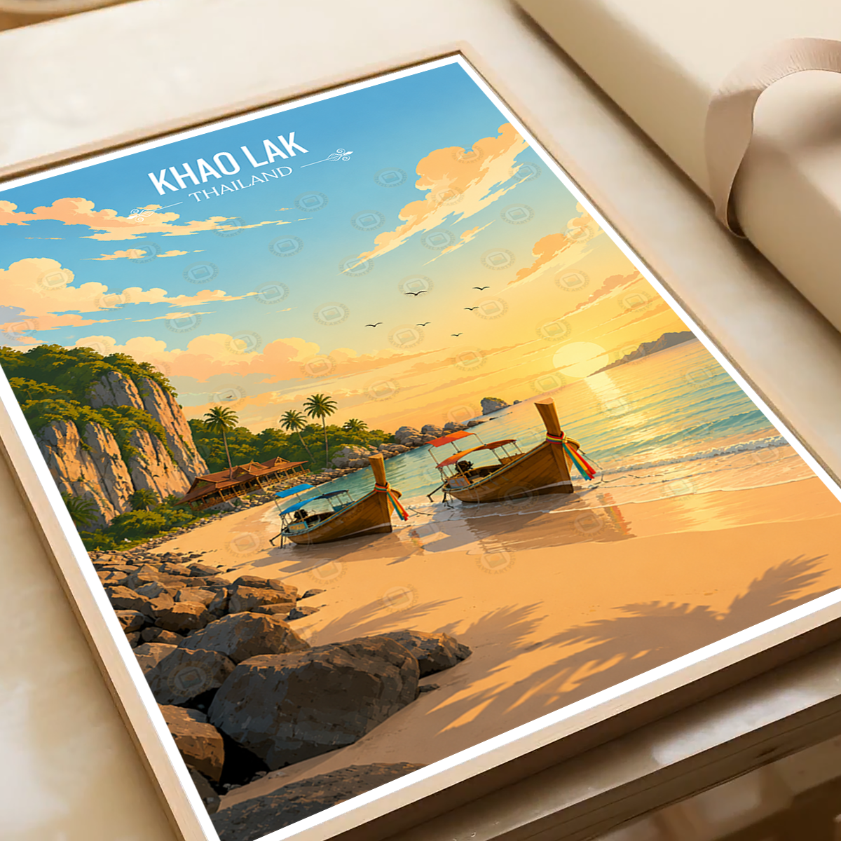 Khao Lak - Thailand - Travel Poster Vintage Style Wall Art Print - Art Print - Travel Art Poster