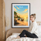 Khao Lak - Thailand - Travel Poster Vintage Style Wall Art Print - Art Print - Travel Art Poster