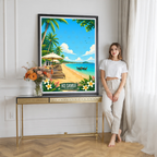Ko Samui - Thailand - Travel Poster Vintage Style Wall Art Print - Art Print - Travel Art Poster