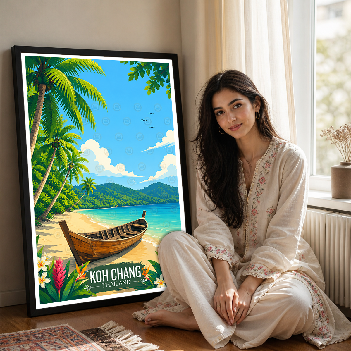 Koh Chang - Thailand - Travel Poster Vintage Style Wall Art Print - Art Print - Travel Art Poster