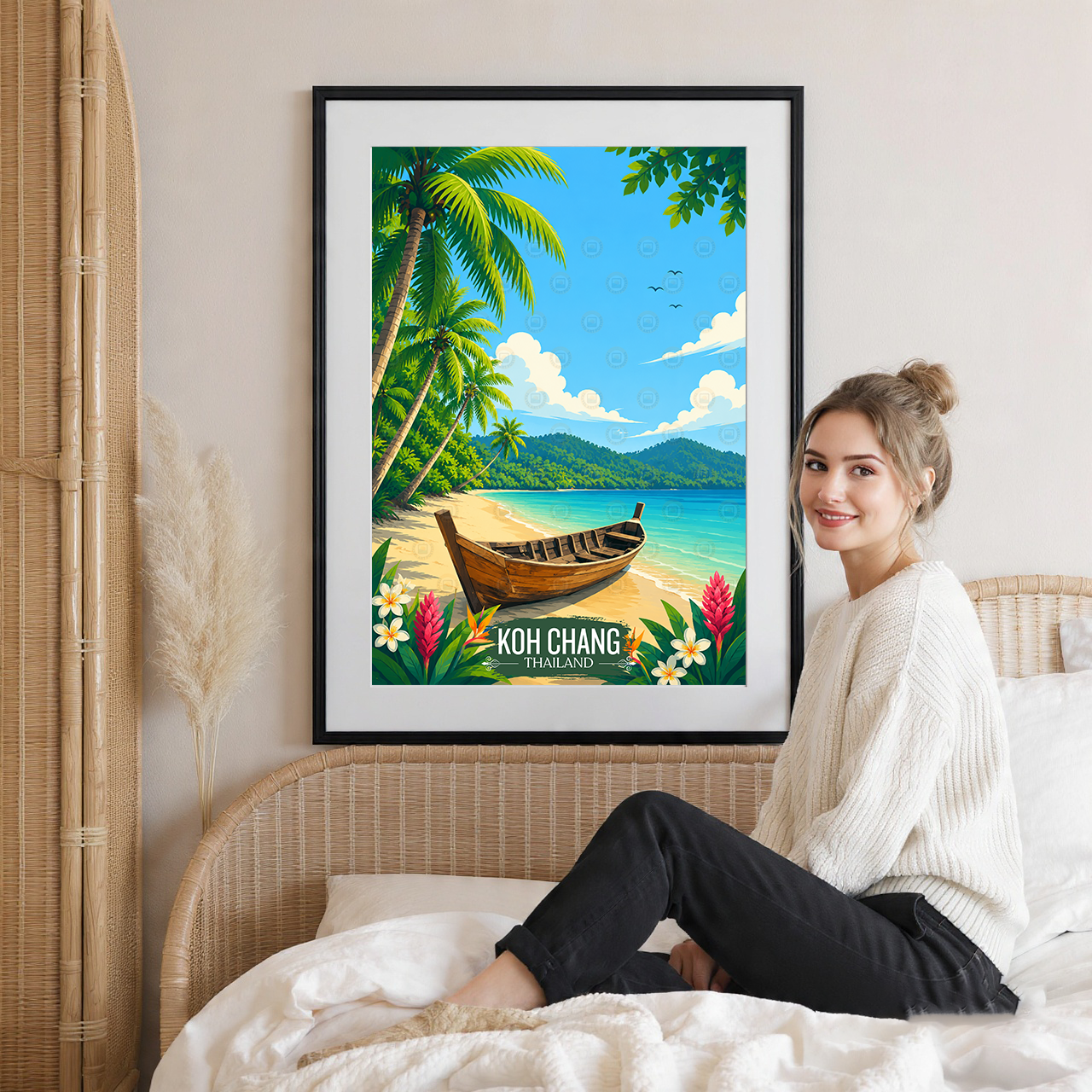 Koh Chang - Thailand - Travel Poster Vintage Style Wall Art Print - Art Print - Travel Art Poster