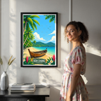 Koh Chang - Thailand - Travel Poster Vintage Style Wall Art Print - Art Print - Travel Art Poster