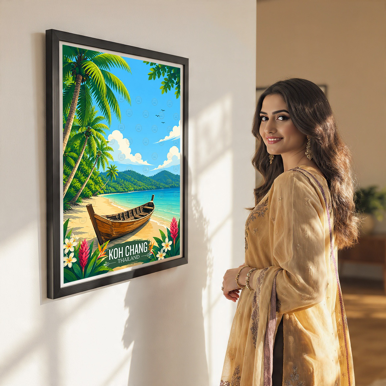 Koh Chang - Thailand - Travel Poster Vintage Style Wall Art Print - Art Print - Travel Art Poster