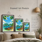 Koh Phi Phi - Thailand - Travel Poster Vintage Style Wall Art Print - Art Print - Travel Art Poster