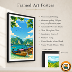 Koh Phi Phi - Thailand - Travel Poster Vintage Style Wall Art Print - Art Print - Travel Art Poster