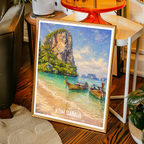 Koh Samui - Thailand - Travel Poster Vintage Style Wall Art Print - Art Print - Travel Art Poster