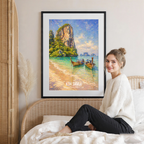 Koh Samui - Thailand - Travel Poster Vintage Style Wall Art Print - Art Print - Travel Art Poster