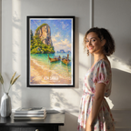 Koh Samui - Thailand - Travel Poster Vintage Style Wall Art Print - Art Print - Travel Art Poster