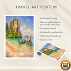 Koh Samui - Thailand - Travel Poster Vintage Style Wall Art Print - Art Print - Travel Art Poster