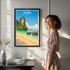 Koh Samui - Thailand - Travel Poster Vintage Style Wall Art Print - Art Print - Travel Art Poster
