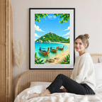 Koh Tao - Thailand - Travel Poster Vintage Style Wall Art Print