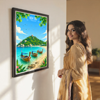 Koh Tao - Thailand - Travel Poster Vintage Style Wall Art Print