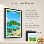Koh Tao - Thailand - Travel Poster Vintage Style Wall Art Print