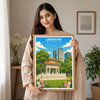 Lumphini Park - Thailand - Travel Poster Vintage Style Wall Art Print
