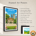 Lumphini Park - Thailand - Travel Poster Vintage Style Wall Art Print