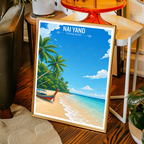 Nai Yang - Thailand - Travel Poster Vintage Style Wall Art Print