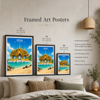 Pattaya - Thailand - Travel Poster Vintage Style Wall Art Print