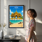 Pattaya - Thailand - Travel Poster Vintage Style Wall Art Print