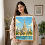 Pattaya - Thailand - Travel Poster Vintage Style Wall Art Print