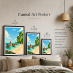 Phuket - Thailand - Travel Poster Vintage Style Wall Art Print
