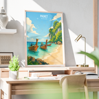Phuket - Thailand - Travel Poster Vintage Style Wall Art Print