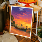 Phuket - Thailand - Travel Poster Vintage Style Wall Art Print
