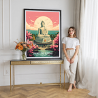 Phuket Big Buddha - Thailand - Travel Poster Vintage Style Wall Art Print