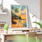 Thailand - Travel Poster Vintage Style Wall Art Print
