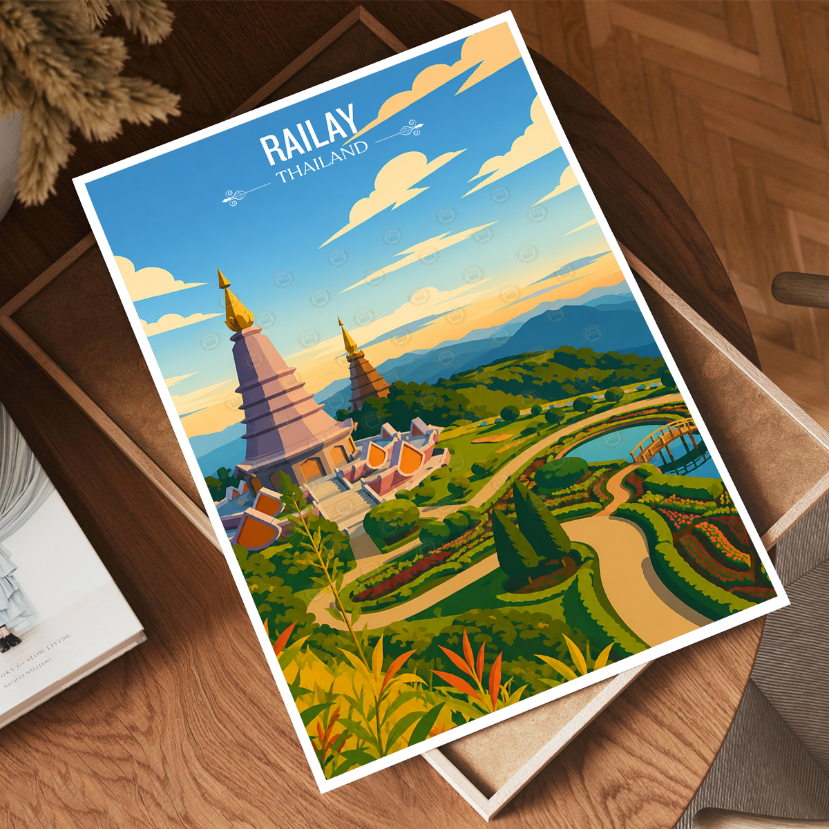 Railay - Thailand - Travel Poster Vintage Style Wall Art Print