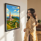 Railay - Thailand - Travel Poster Vintage Style Wall Art Print