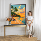 Thailand - Travel Poster Vintage Style Wall Art Print