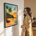 Thailand - Travel Poster Vintage Style Wall Art Print