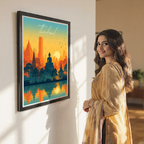 Thailand - Travel Poster Vintage Style Wall Art Print