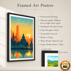 Thailand - Travel Poster Vintage Style Wall Art Print