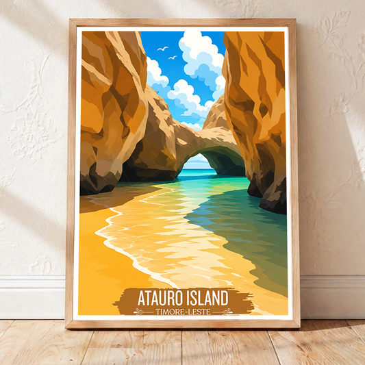 Atauro Island - Timor-Leste - Travel Poster Vintage Style Wall Art Print - Art Print - Travel Art Poster
