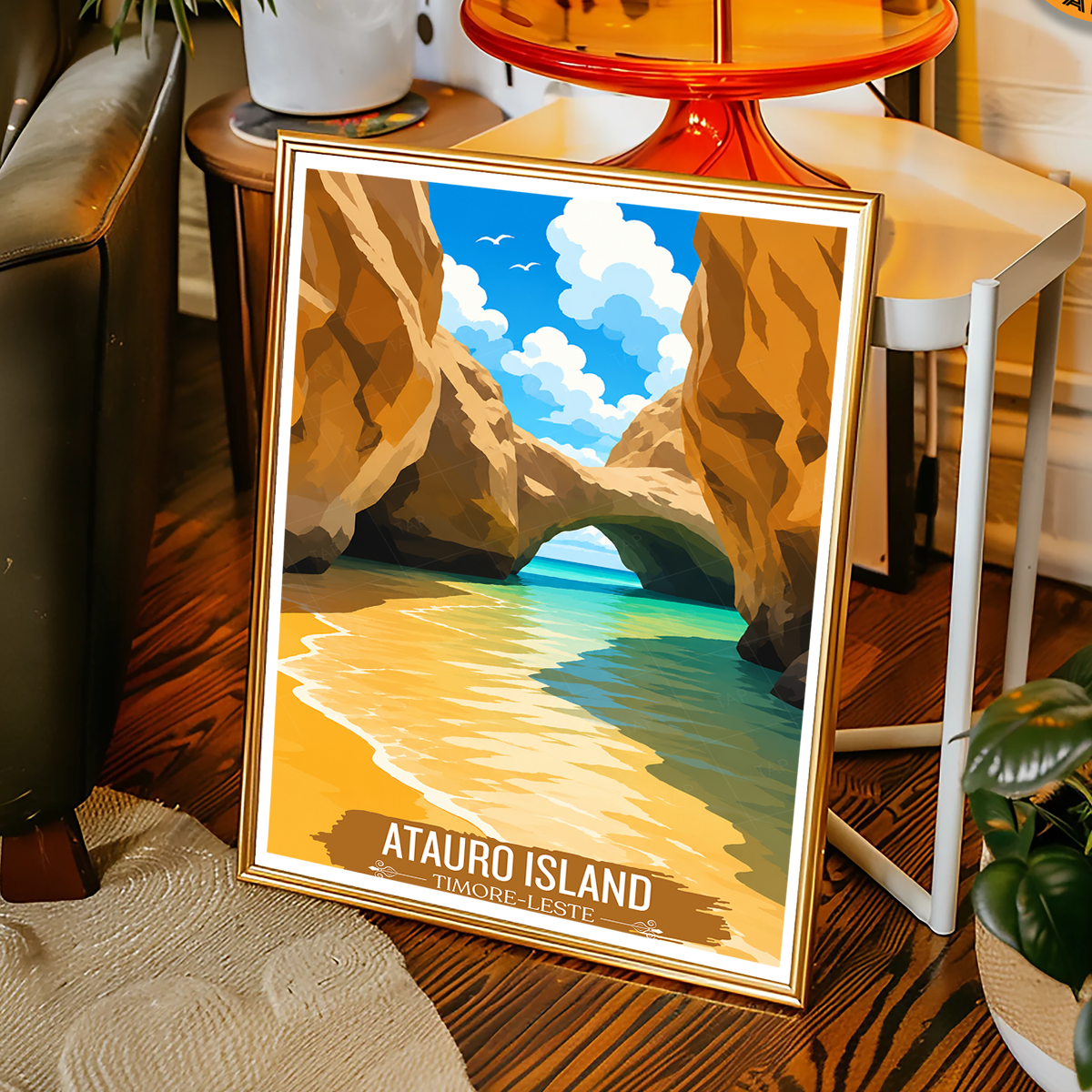 Atauro Island - Timor-Leste - Travel Poster Vintage Style Wall Art Print