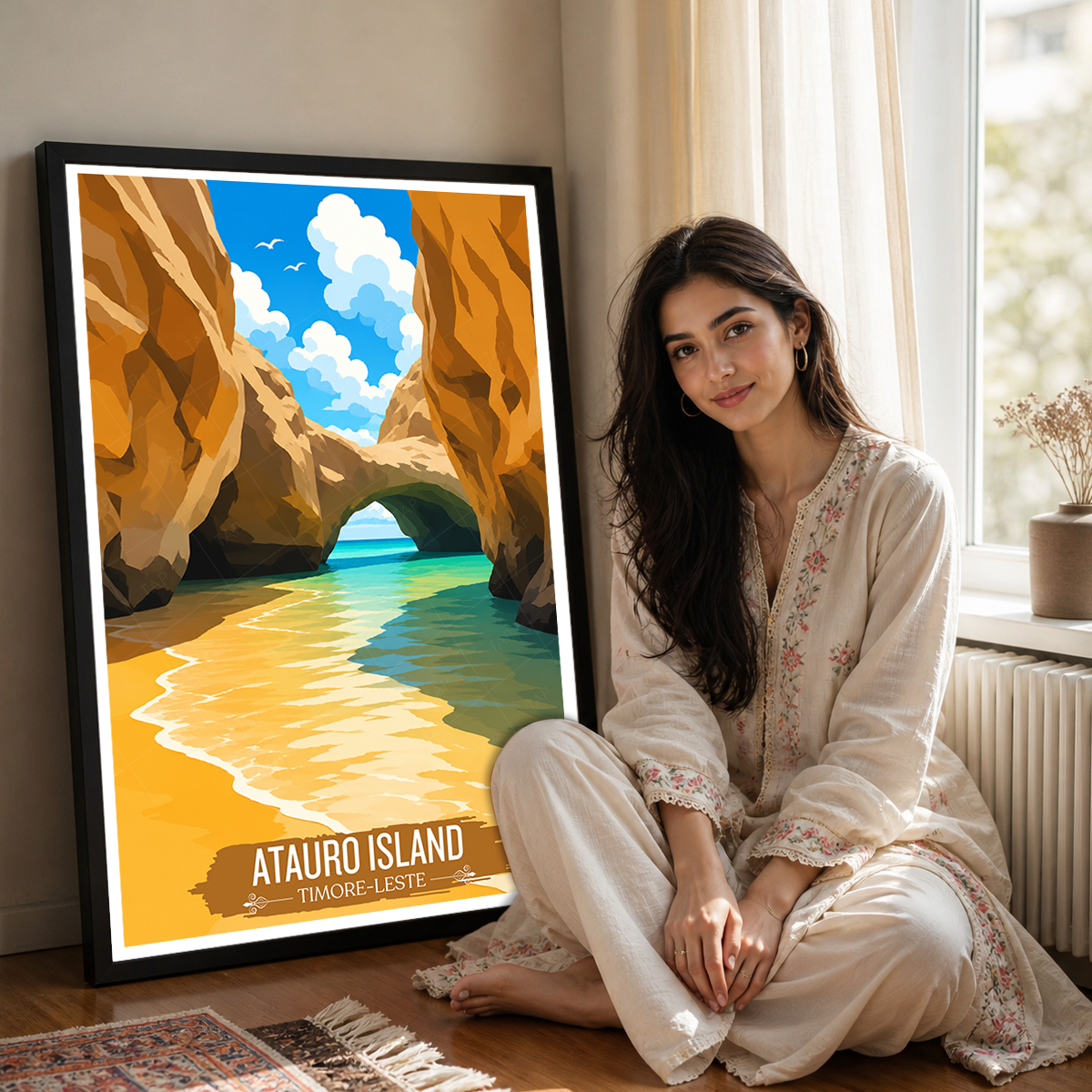 Atauro Island - Timor-Leste - Travel Poster Vintage Style Wall Art Print