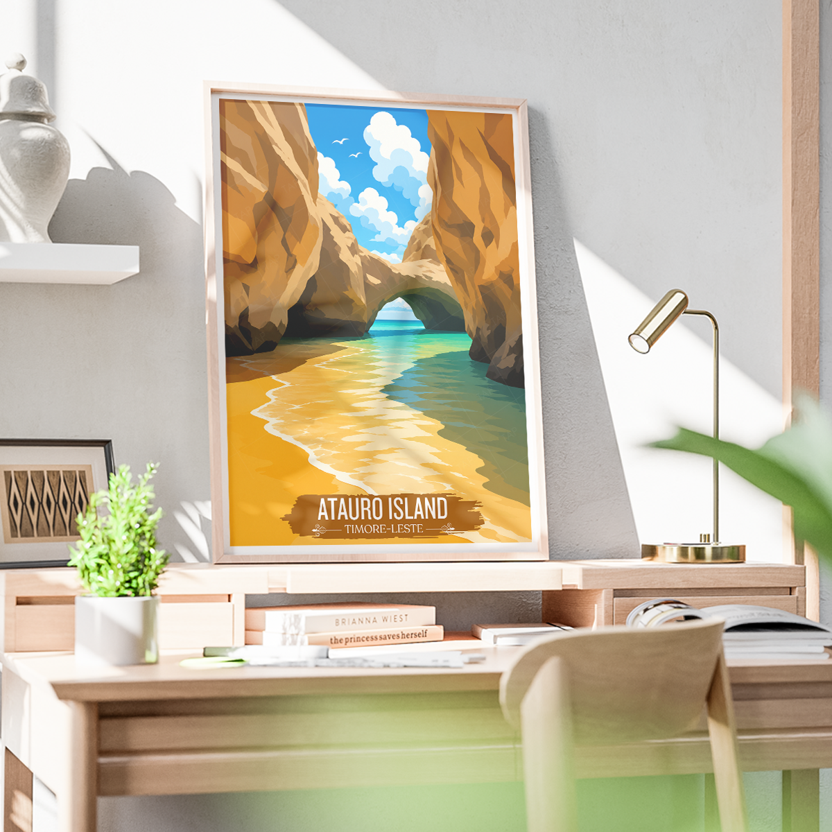 Atauro Island - Timor-Leste - Travel Poster Vintage Style Wall Art Print