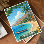 Atauro Island - Timor-Leste - Travel Poster Vintage Style Wall Art Print