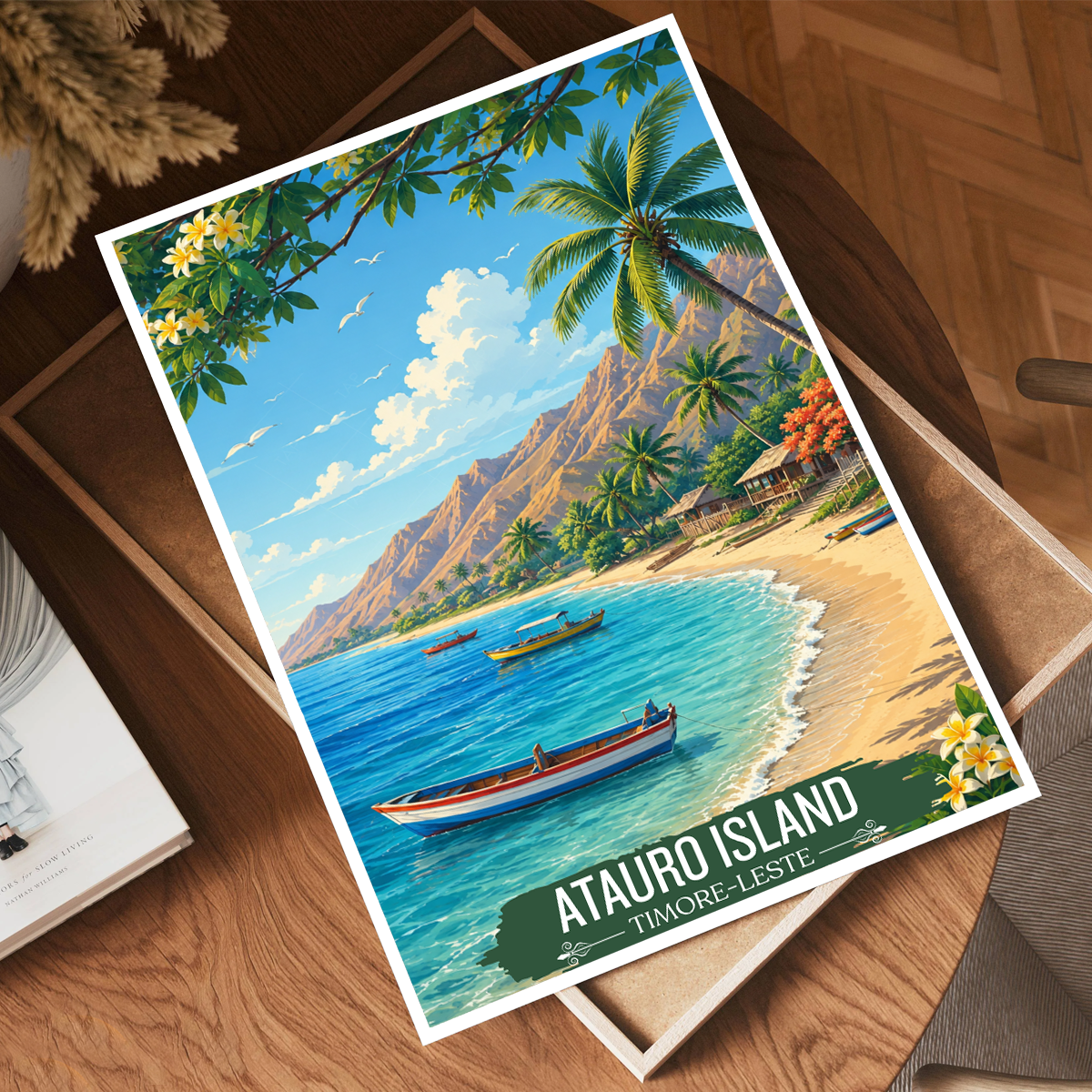 Atauro Island - Timor-Leste - Travel Poster Vintage Style Wall Art Print