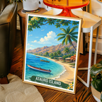 Atauro Island - Timor-Leste - Travel Poster Vintage Style Wall Art Print