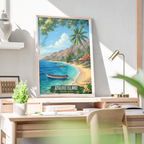 Atauro Island - Timor-Leste - Travel Poster Vintage Style Wall Art Print
