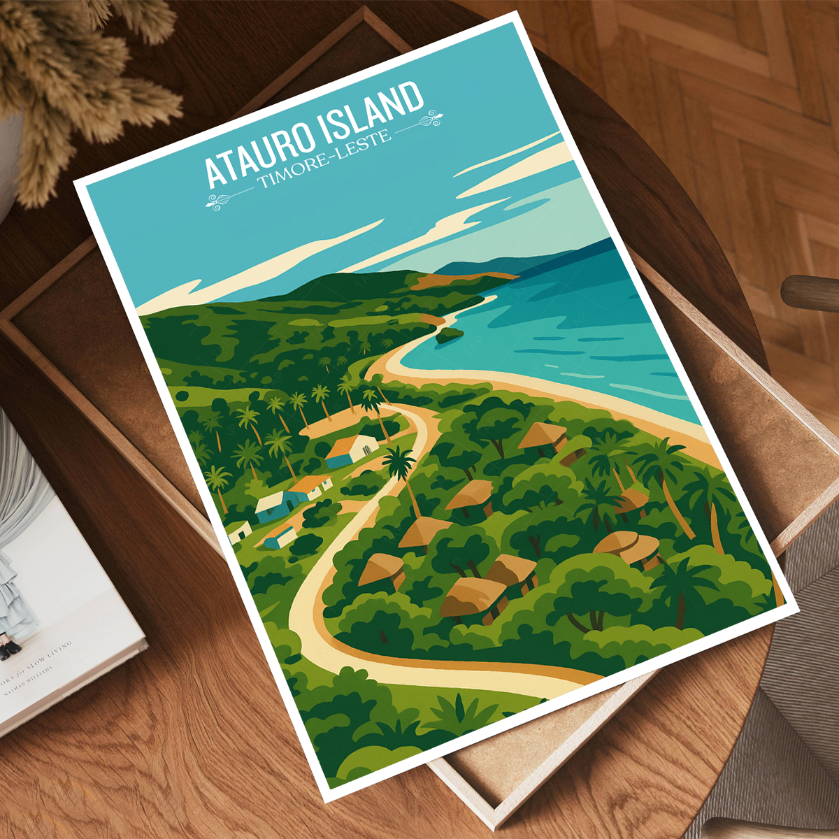 Atauro Island - Timor-Leste - Travel Poster Vintage Style Wall Art Print