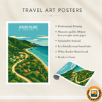 Atauro Island - Timor-Leste - Travel Poster Vintage Style Wall Art Print