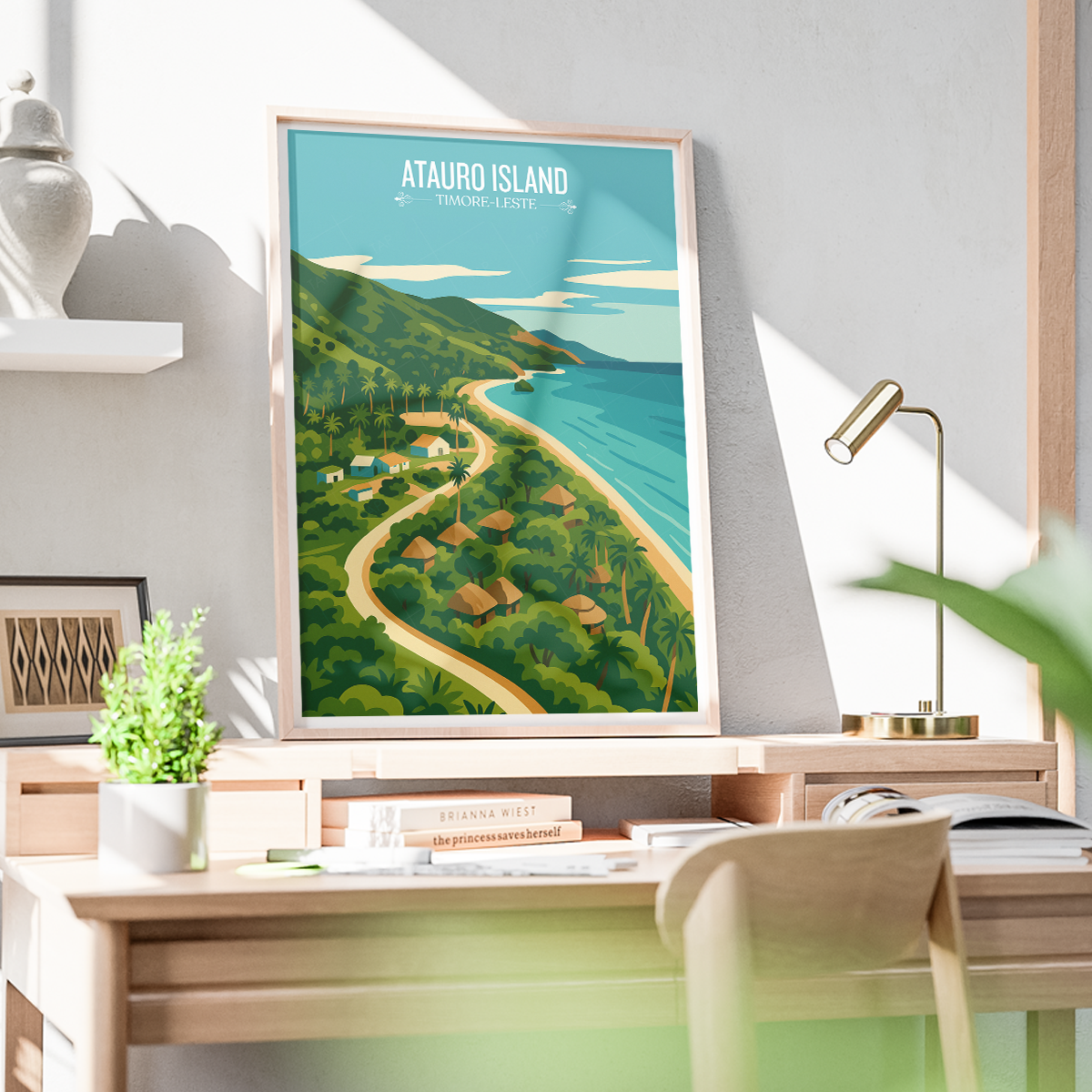 Atauro Island - Timor-Leste - Travel Poster Vintage Style Wall Art Print